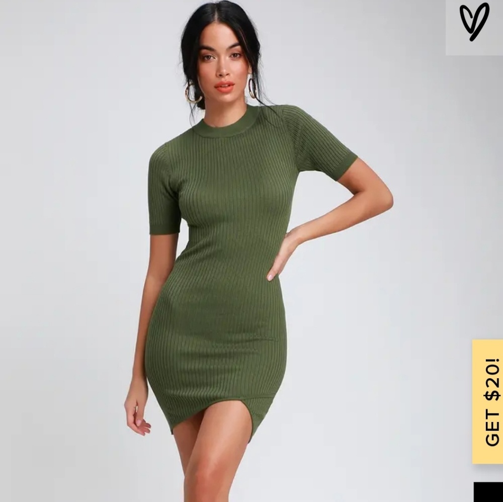Lulus Olive Green Dress